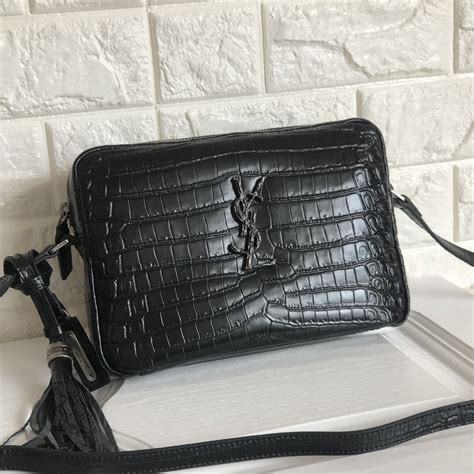 ysl white cross body bag|ysl crocodile crossbody bag.